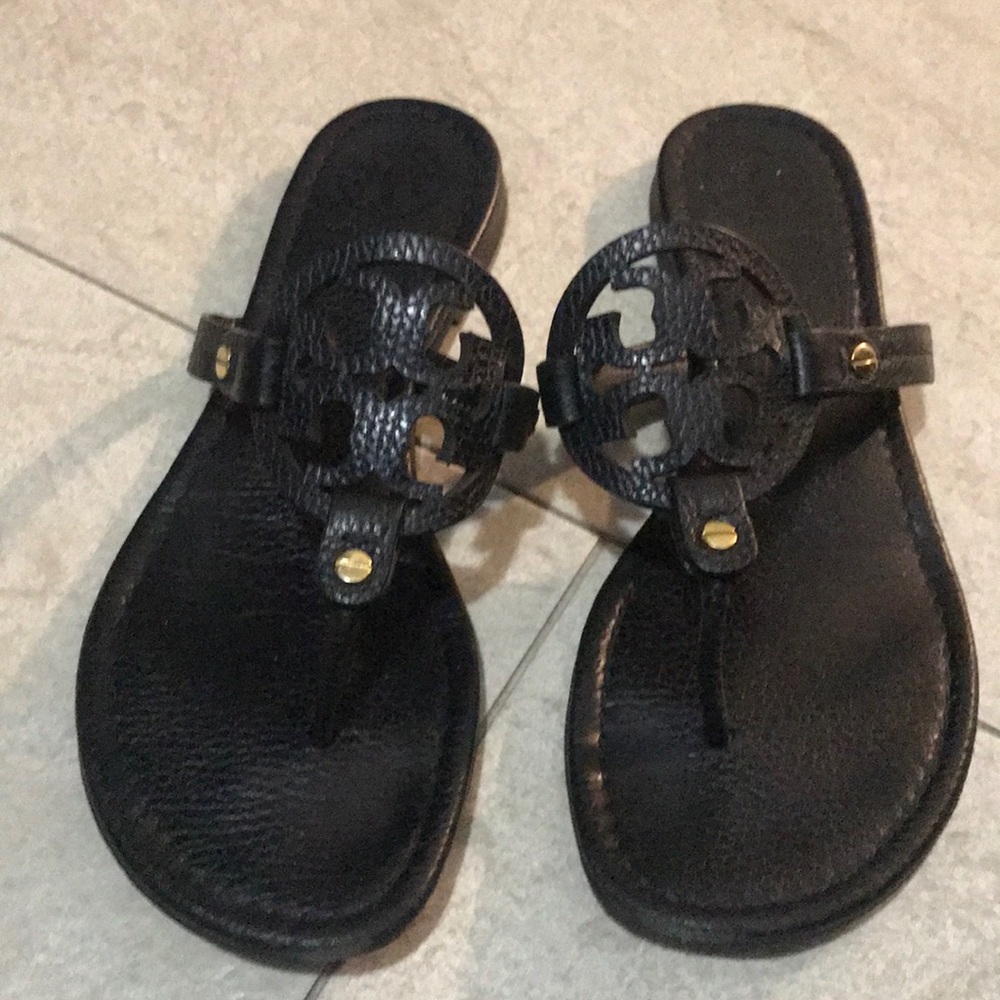 Tory Burch Black Miller Sandals